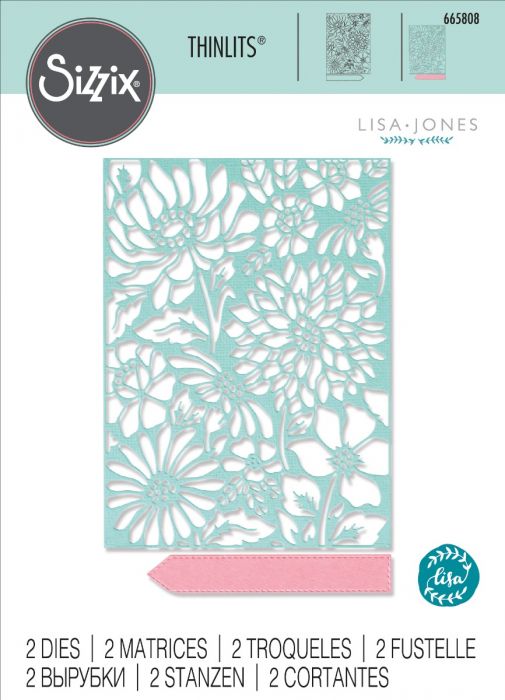 Sizzix Thinlits Die Set 2PK - Botanic Scene by Lisa Jones