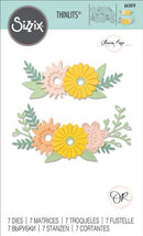 Sizzix Thinlits Die Set 7PK - Floral Contours by Olivia Rose
