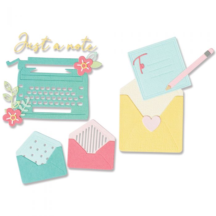 Sizzix Thinlits Die Set 16PK - You've Got Mail by Olivia Rose