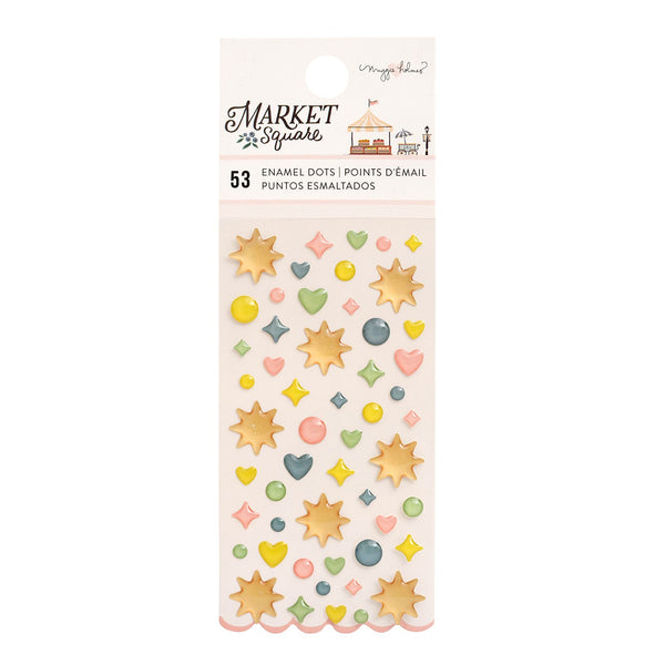 American Crafts Market Square Enamel Dot Stickers - Maggie Holmes