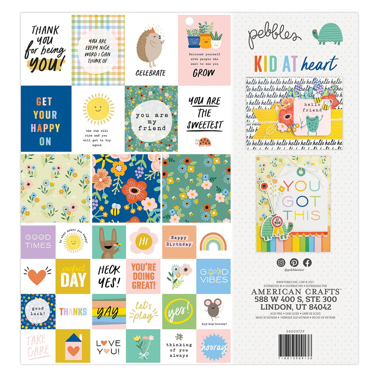 Pebbles Kid at Heart Paper Pad 12