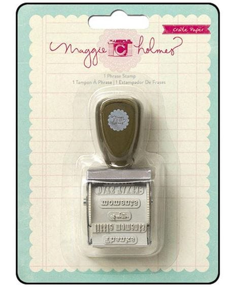 Crate Paper Stamp Maggie Holmes Styleboard Roller Phrase