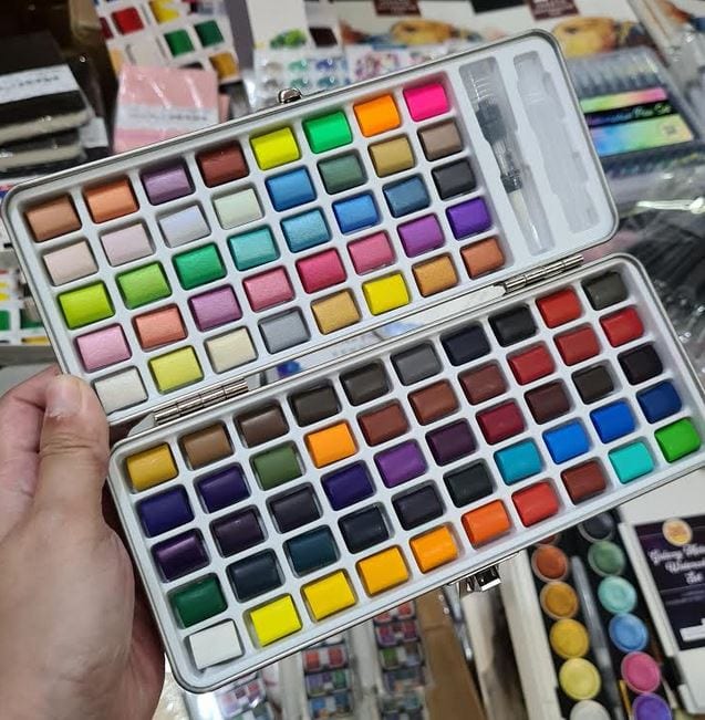Bee Happy 90 Colors Solid Watercolor Set