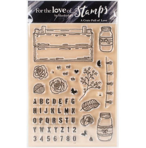 Hunkydory A Crate Full Of Love Clear Stamps