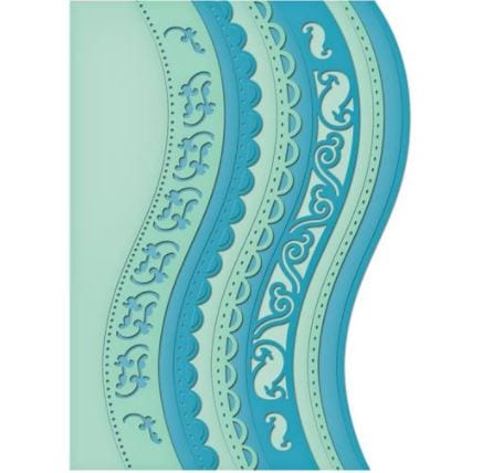 Spellbinders A2 Curved Borders 1 Borderabilities Card Creator Dies