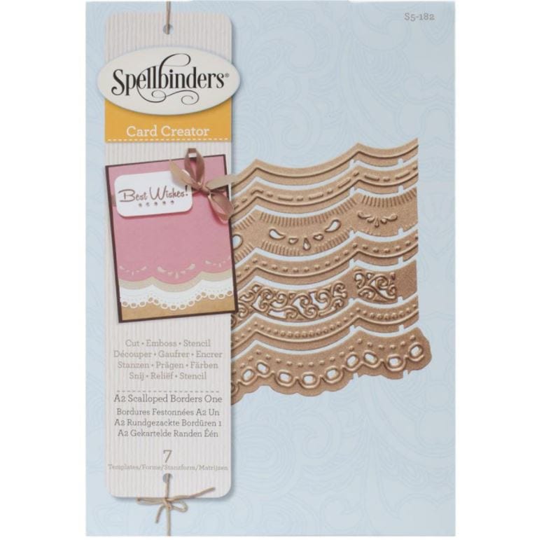 Spellbinders A2 Scalloped Borders 1 Borderabilities Card Creator Dies