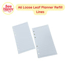 A6 Loose Leaf Planner Refill and Pockets for Ring Binder