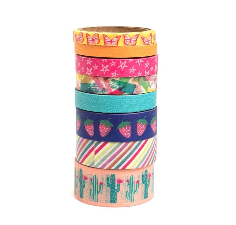 American Crafts Journal Studio Colorful Washi Tape 8 Rolls