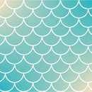 Bee Happy Mermaid Scales Sublimation Ink Transfer Sheets 12" x 12" 3 Sheets