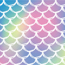Bee Happy Mermaid Scales Sublimation Ink Transfer Sheets 12" x 12" 3 Sheets