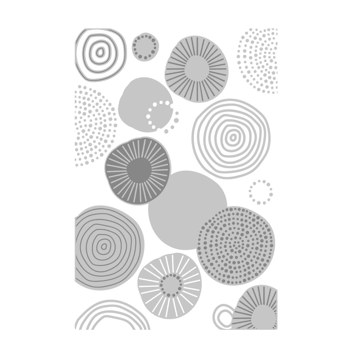 Sizzix Abstract Rounds Multi-Level Textured Impressions Embossing Folder by Lisa Jones