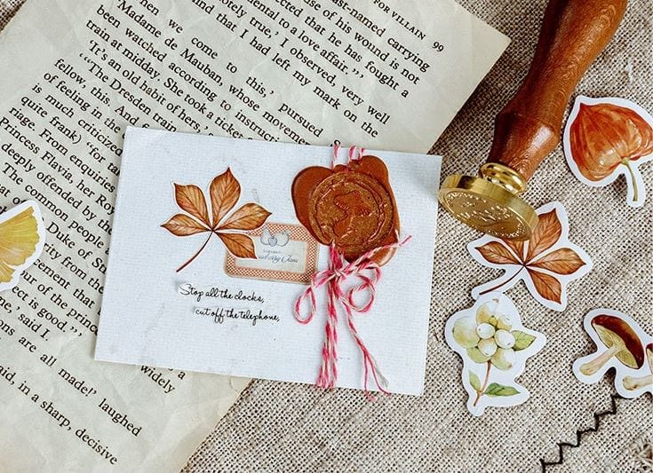 MoCard Acorns, Leaves and More Sticker Flakes in a Box