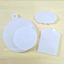 2.5" x 3.5" Angled Tag Blank Acrylic (3mm thick)