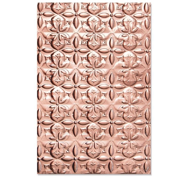 Sizzix Adorned Tiles 3-D Textured Impressions Embossing Folder by Jen Long