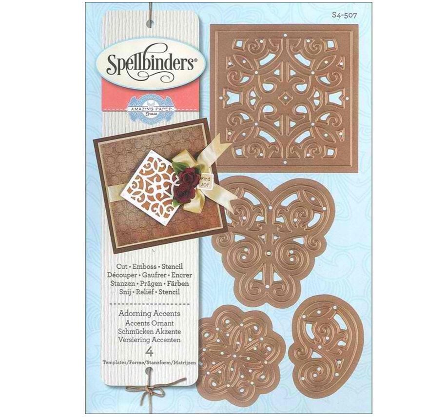 Spellbinders Adorning Accents Die Becca Feeken D Lite