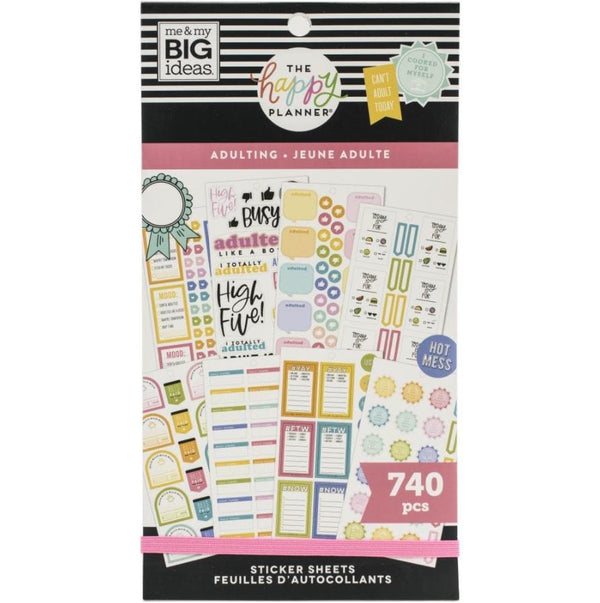 Me and My Big Ideas Adulting Value Pack Stickers Happy Planner 740 Stickers