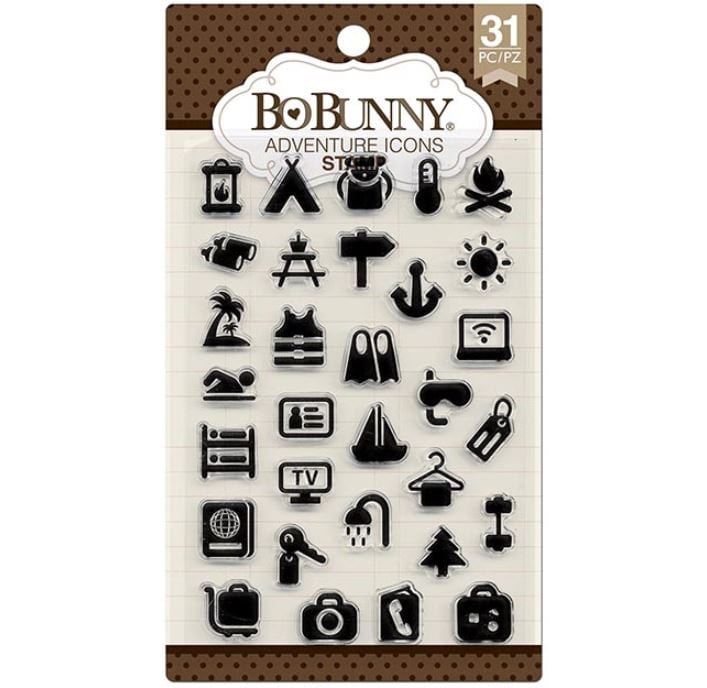 BoBunny Adventure Icons Stamps
