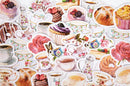 MoCard Afternoon Tea Party Sticker Flakes in a Box