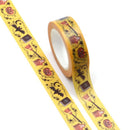 All Hallows Eve Yellow Washi Tape 15mm x 10m