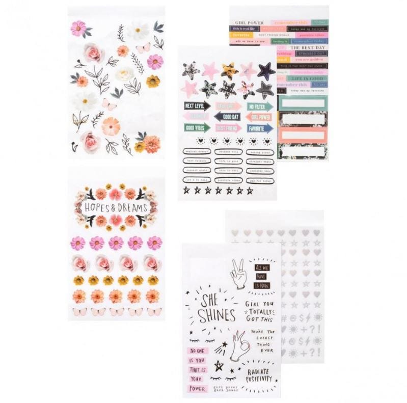 American Crafts All Heart Sticker Book with Holographic Foil