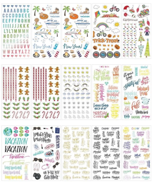 Me and My Big Ideas All in a Season 100 Sheets Happy Planner Mega Value Pack 3281 Stickers