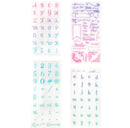 Craft Smart Alpha Script Clear Stamp Set (4 Sheets)