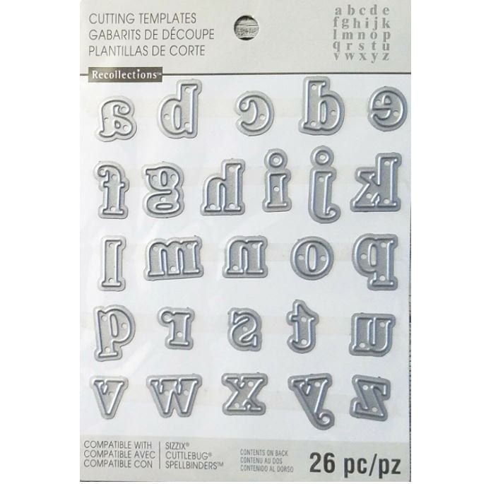 Recollections Lowercase Alphabet Cutting Dies