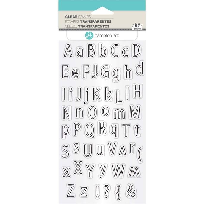 Hampton Art Alphabet Outline Stamps