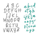 Sizzix Alphabet Set Upper and Lower Thinlits Die Set by Emile Tootle