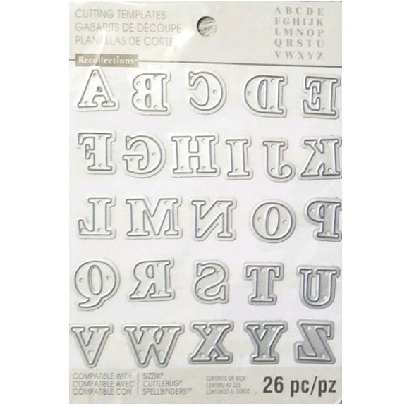 Recollections Uppercase Alphabet Cutting Dies