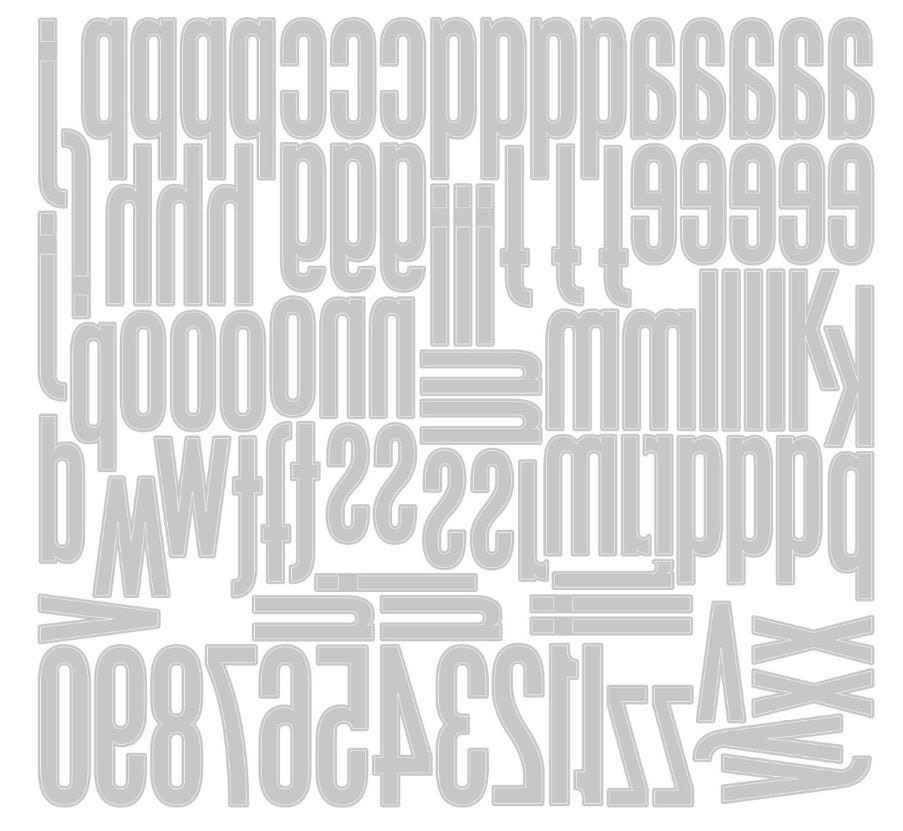 Sizzix Alphanumeric Classic Thinlits Die 96PK by Tim Holtz