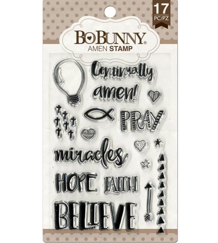 BoBunny Amen Stamps