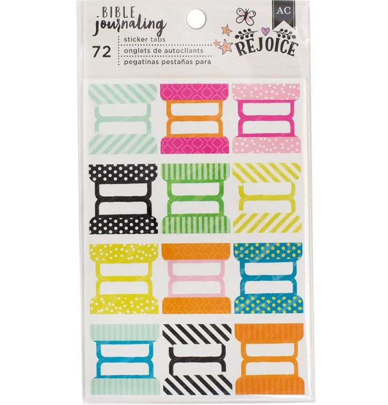 American Crafts Clear Bible Journaling Sticker Tabs