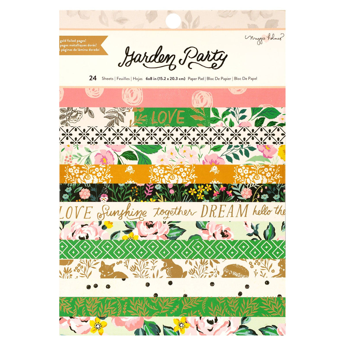 American Crafts Maggie Holmes Garden Party Paper Pad 6