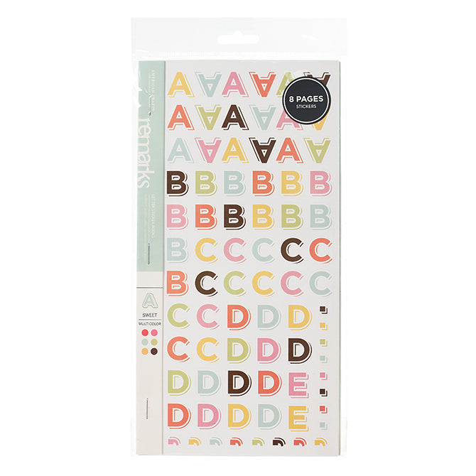 American Craft Remarks Sweet Font Sticker Book