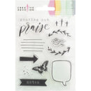 American Crafts Creative Devotion Set 2 11 Piece Acrylic Stamp