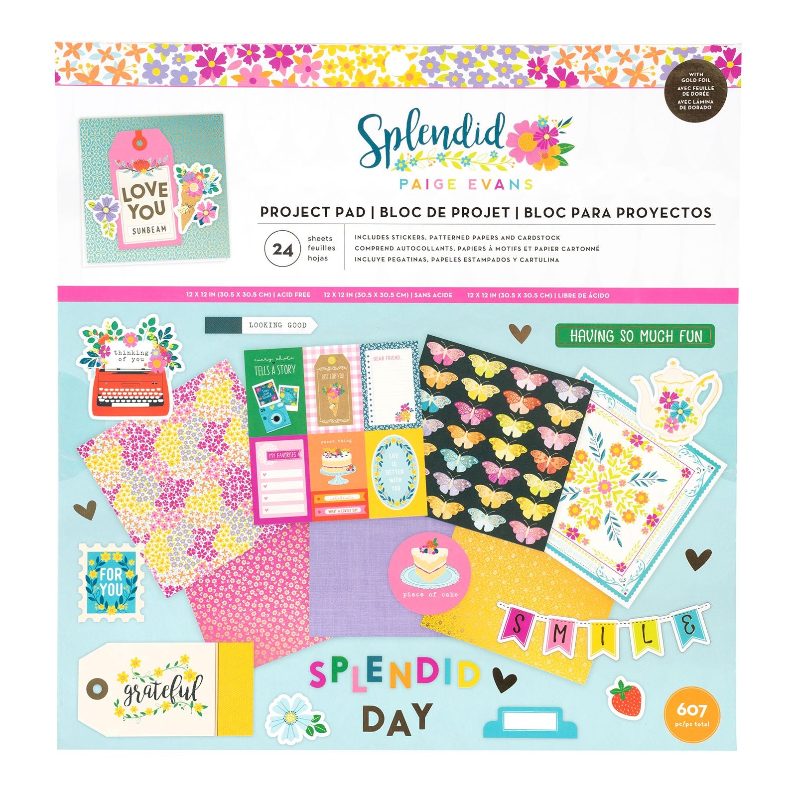 American Crafts Splendid Project Pad by Paige Evans 12x12
