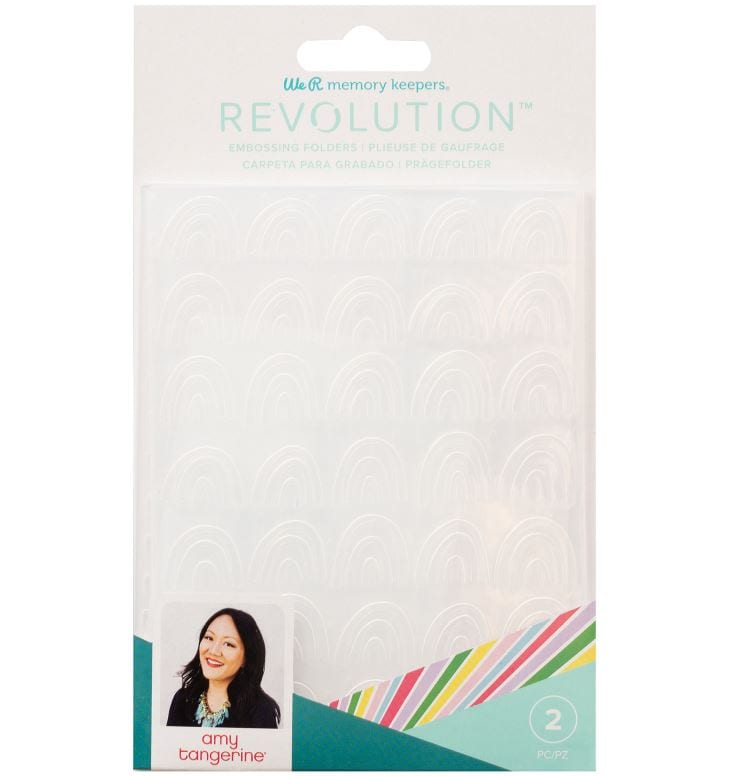 We R Memory Keepers Amy Tangerine 2pcs Embossing Folders