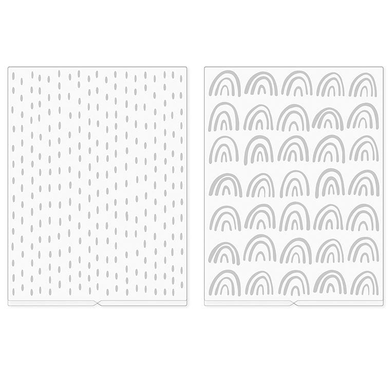 We R Memory Keepers Amy Tangerine 2pcs Embossing Folders