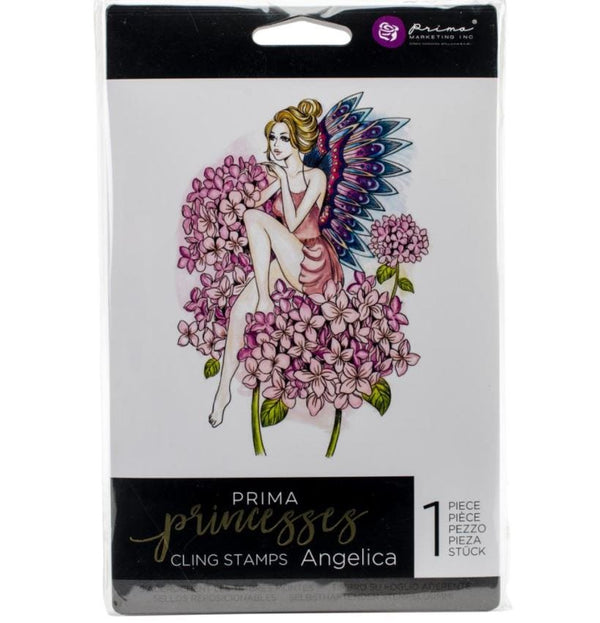 Prima Marketing Angelica Prima Princesses Cling Stamp 5" x 7"
