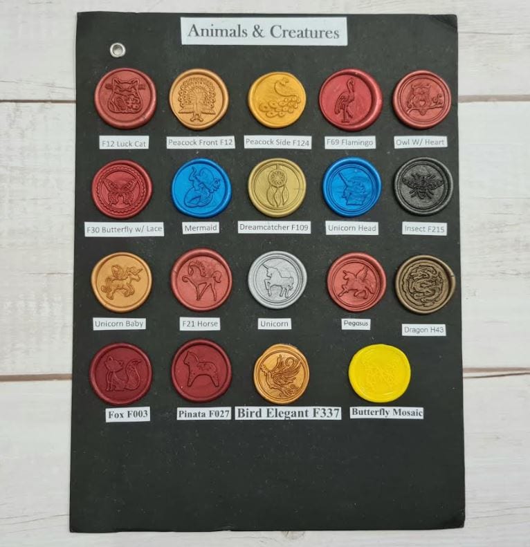 Wax Seals Animals/Creatures (See Options for Individual Picture)