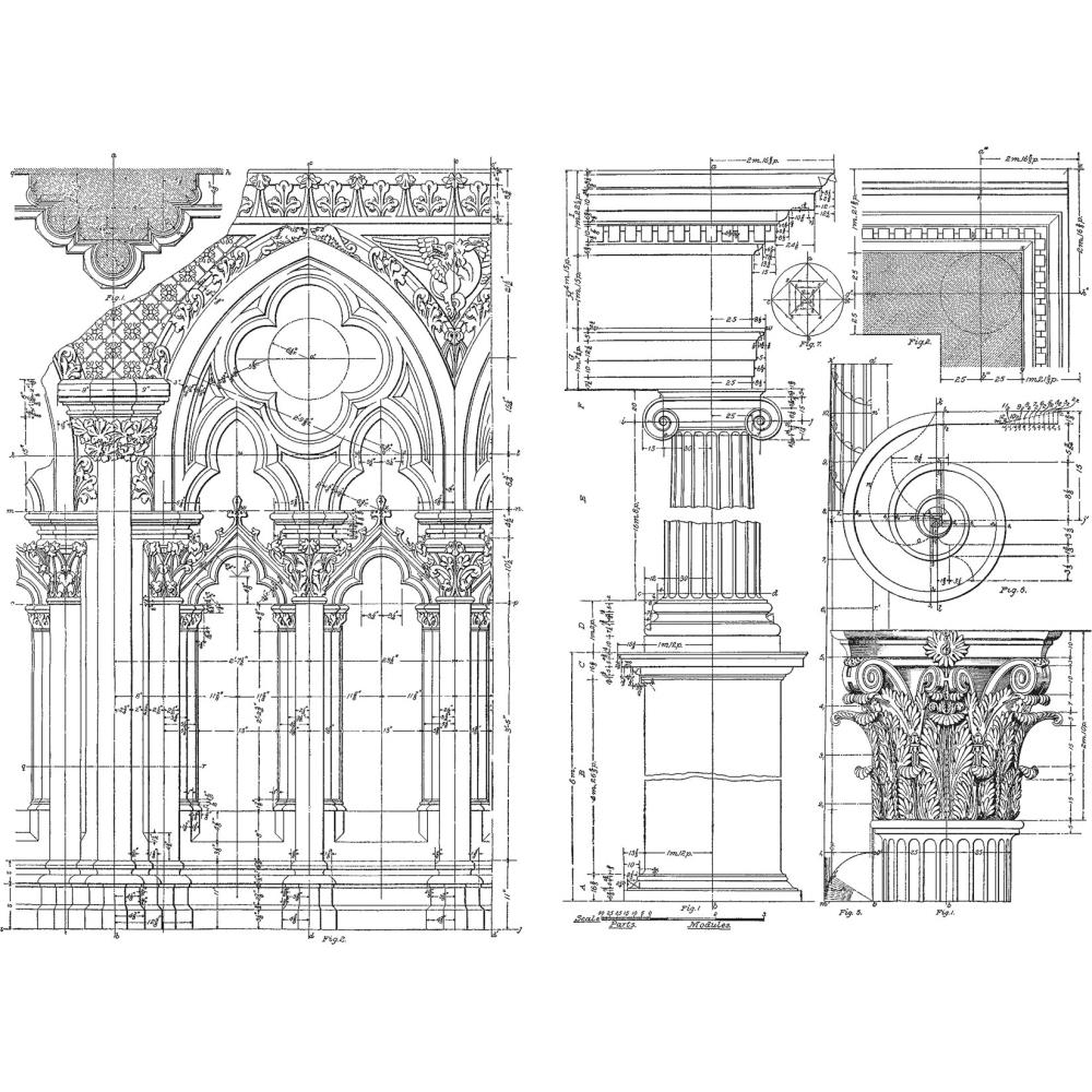 Stampers Anonymous Architecture Stamps by Tim Holtz
