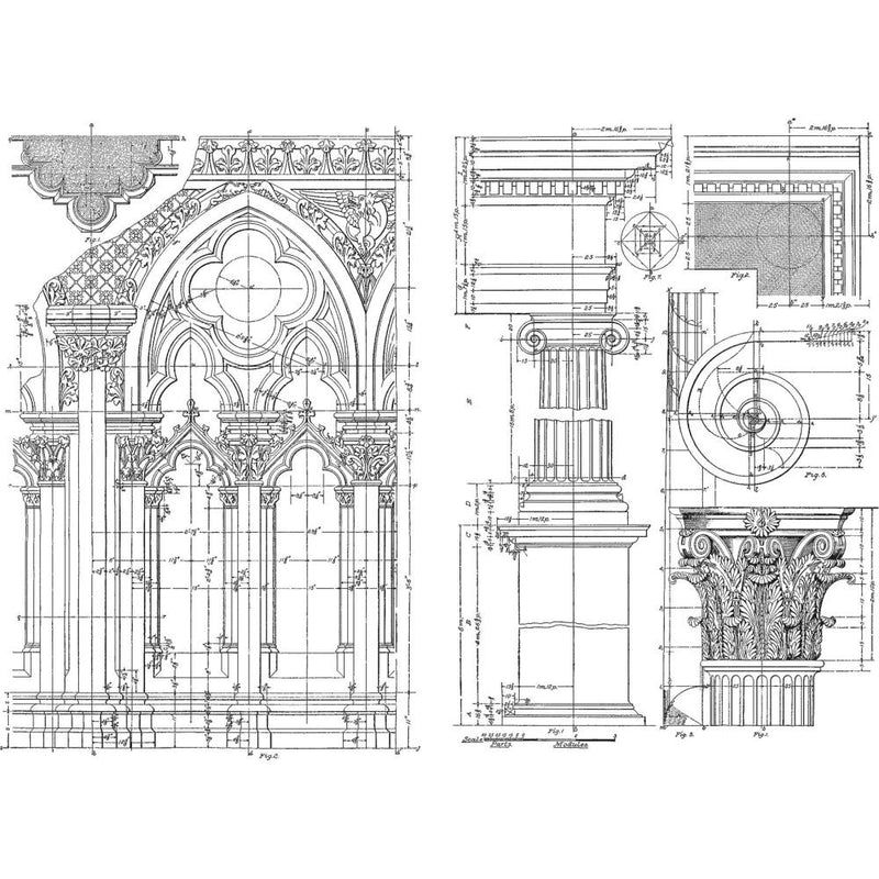 Stampers Anonymous Architecture Stamps by Tim Holtz