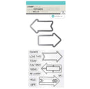 Hampton Art Color Me Arrows Clear Stamp and Die Set