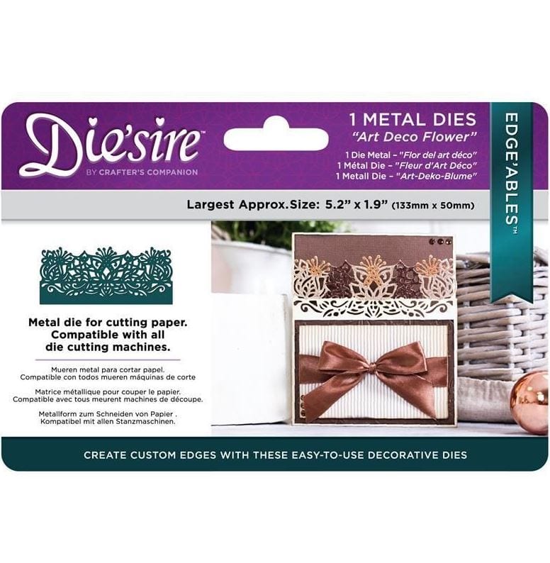 Crafter's Companion Art Deco Flower Die'sire Edge'ables Metal Dies