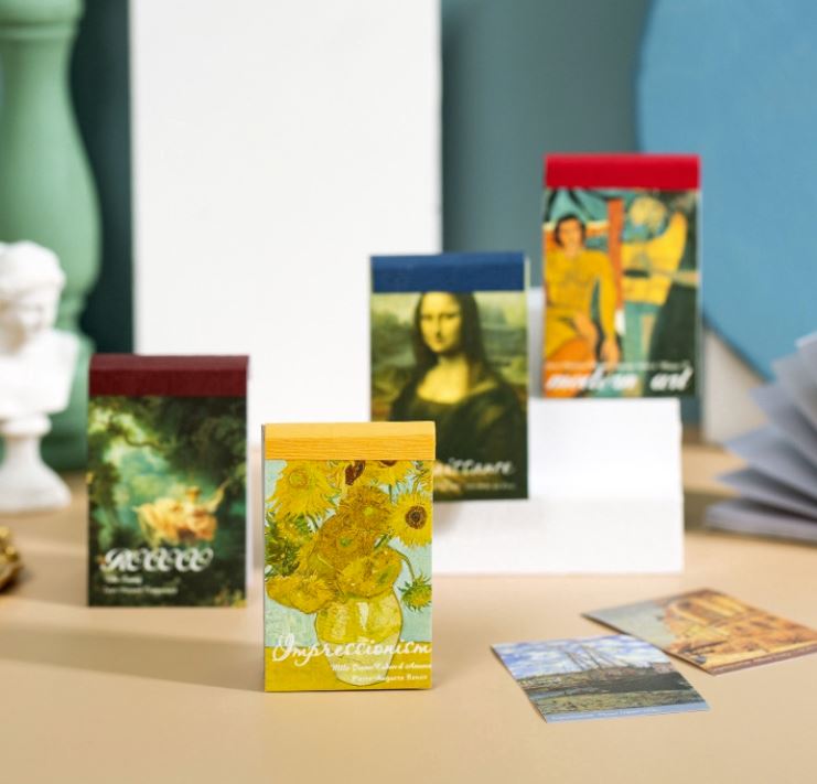 Yuxian Art Gallery Series Mini Sticker Pads (4cm x 6cm)