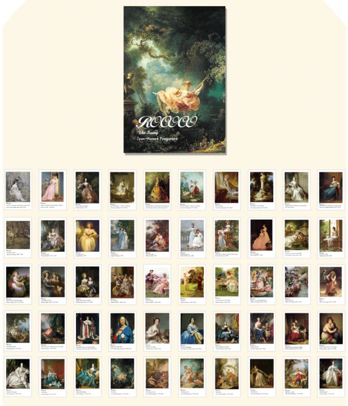 Yuxian Art Gallery Series Mini Sticker Pads (4cm x 6cm)