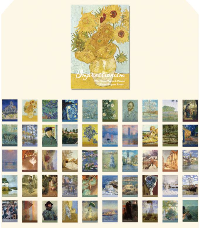 Yuxian Art Gallery Series Mini Sticker Pads (4cm x 6cm)