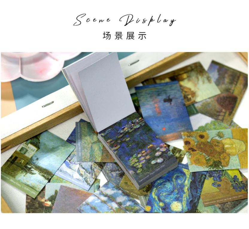 Yuxian Art Gallery Series Mini Sticker Pads (4cm x 6cm)