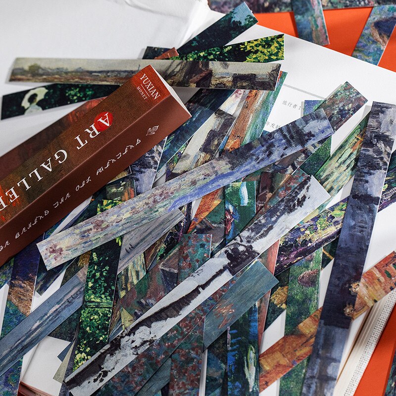 Yuxian Art Gallery Textured Sticker Strips 60 Sheets